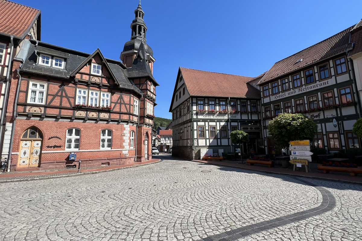 Stolberg - Historischer blauer Briefkasten